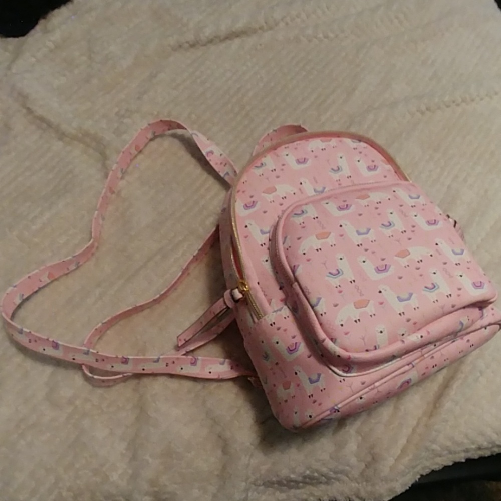 ❗3/$13 Pink Llama mini purse backpack